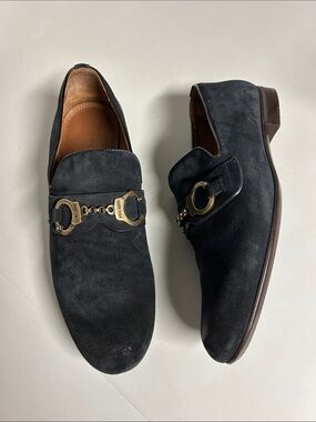 Jimmy Choo blue suede loafers size 41